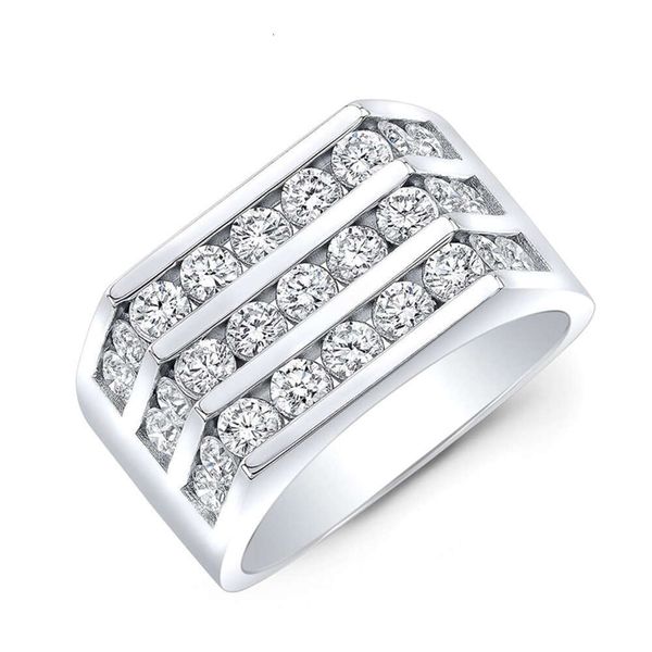 Hailer Joyas 10K 14K Moissanite Vvs dedo com pedra, designs de anel de ouro para homens