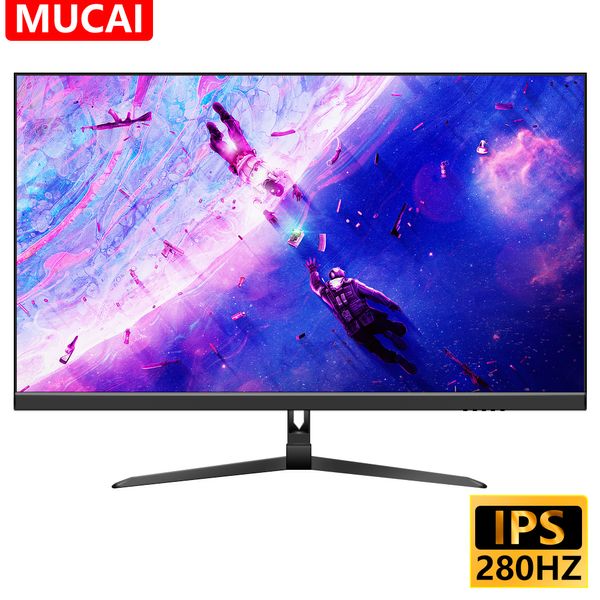 Mucai 27-дюймовый монитор 240 Гц ЖК-дисплея PC IPS 280HZ HD Desktop Gamer Экран экран. Плоская панель HDMI-совместимая/DP/1920*1080