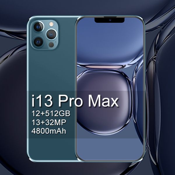 Smartphone transfronteiriço I13promax 6,7 polegadas tela grande multifuncional máquina de comércio exterior modelo de fábrica em estoque atacado