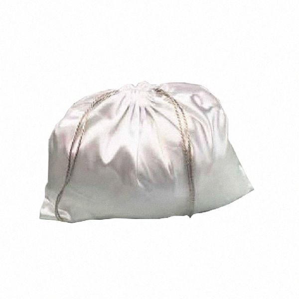 grande seda cetim cordão cuidado saco 5 tamanhos de armazenamento à prova de poeira embalagem bolsa branco saco reutilizável bolsa sapatos saco de viagem a4IE #
