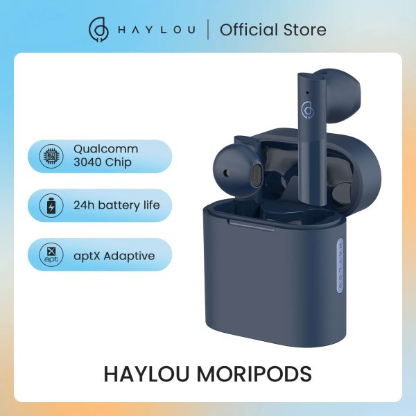 Cuffie HAYLOU MoriPods Auricolare Bluetooth QCC 3040 Auricolari Bluetooth 5.2, aptX Adaptive/AAC/SBC Cuffie wireless con audio HiFi