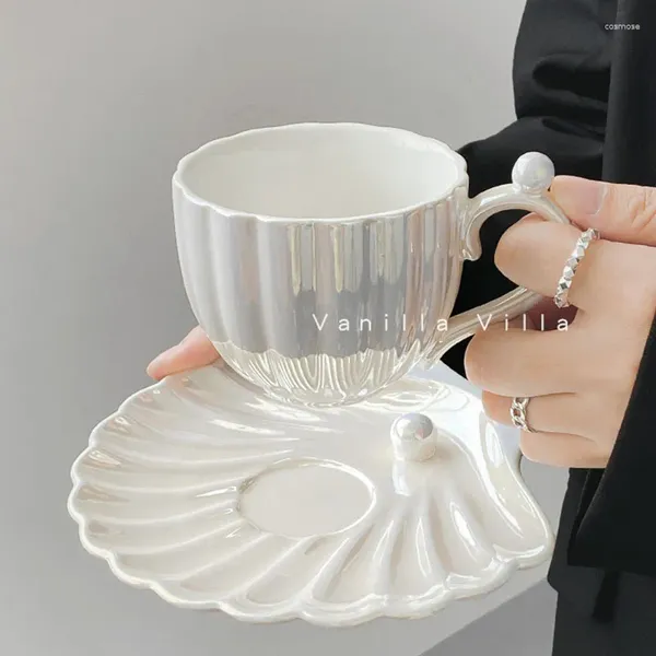 Tazze Piattini Bolla Tazza da caffè di lusso Zucca di Halloween Regalo estetico Tazza divertente Piatto Giardino cinese Campeggio Sala da pranzo Caneca Prodotti per la casa