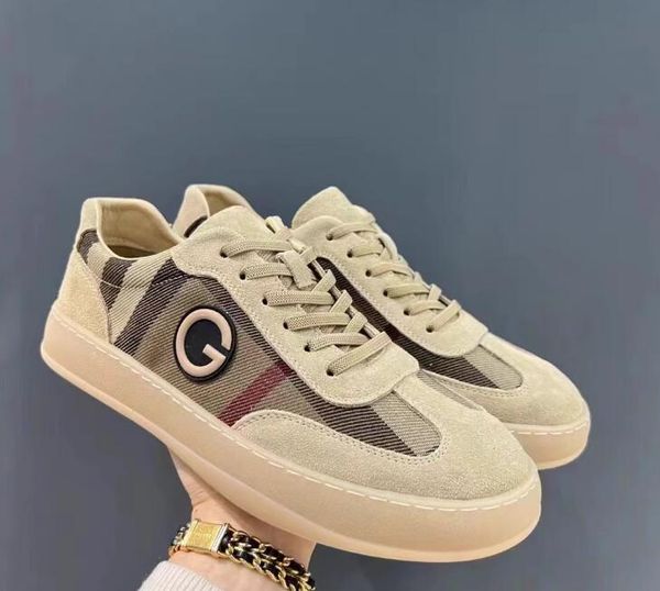 Scarpe di tela firmate Sneakers Scarpe sportive da corsa nuove e leggere patchwork Moda G Scarpa casual Allacciatura Assorbimento del sudore Comfort traspirante Appartamenti