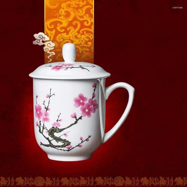 Tassen Untertassen Jingdezhen Keramik Hohe Kapazität Teetasse Büro Mit Deckel Teetasse Hause Porzellan Wasser Teegeschirr Liefert Infuser
