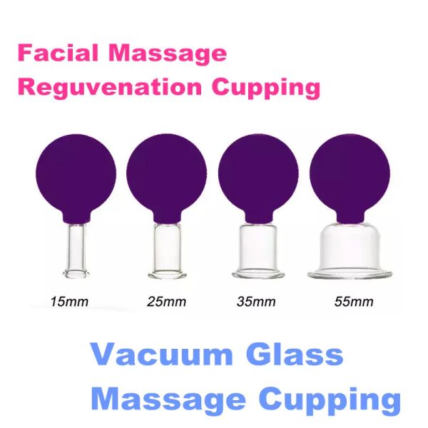 Masajer 4pcs Yüz Masaj Düzenleme Vakum Cupping Cups Set Kauçuk Kafa Anti Selülit Anti Masaj Çin Terapisi Yüz Çukurluk Kutuları