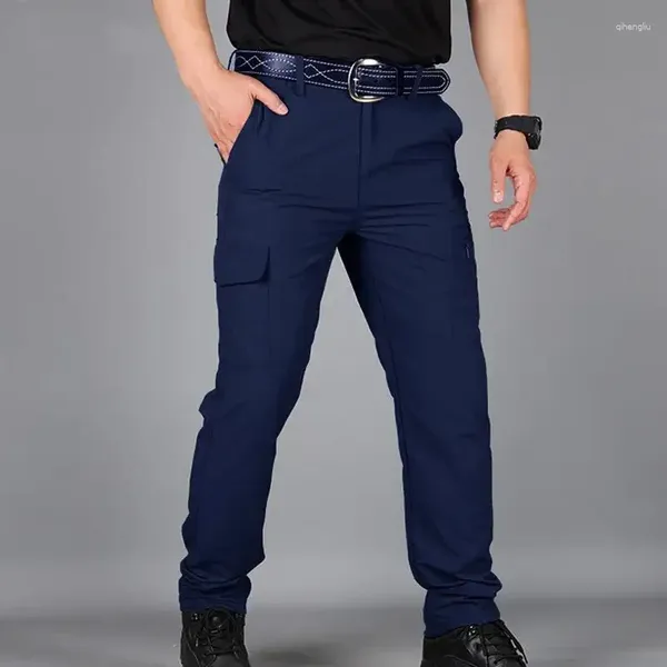 Pantaloni da uomo Pantaloni da trekking sportivi casual da esterno Tuta impermeabile di grandi dimensioni Pantaloni larghi leggeri ad asciugatura rapida