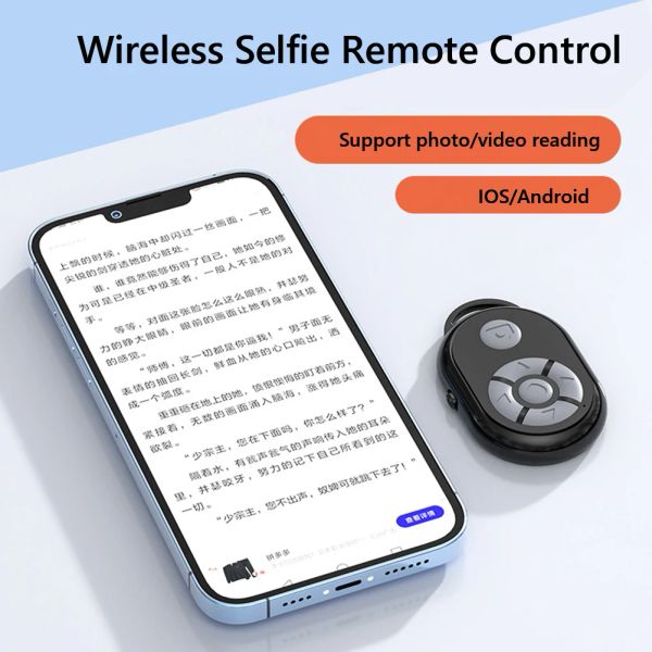 Pagina telefonica selfie stick di rilascio di shutter fotocamera per il controllo e-book del controller Bluetooth 5.0 Remoto Control per TIK TOK