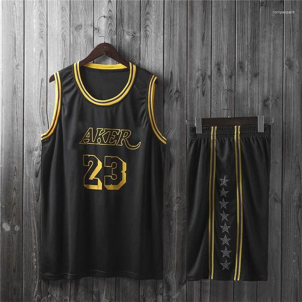 Tute da uomo Maglia da basket personalizzata da allenamento per squadre Junior Manica corta e pantaloncini Uniforme sportiva traspirante