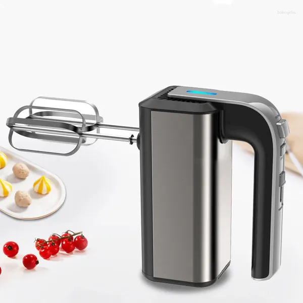 Set di pentole Sbattitore elettrico da cucina da 500 W con frusta per latte manuale a 5 velocità