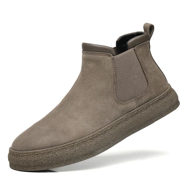 Botas British Style Casual Casual Shoes Men Fashion Chelsea Boots for Men