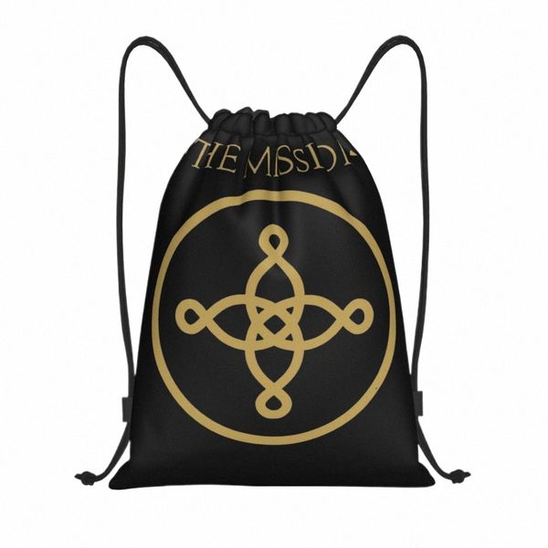 gótico Rock Band The Missi Drawstring Bags Sports Backpack Gym Sackpack String Bag para ciclismo z5mA #