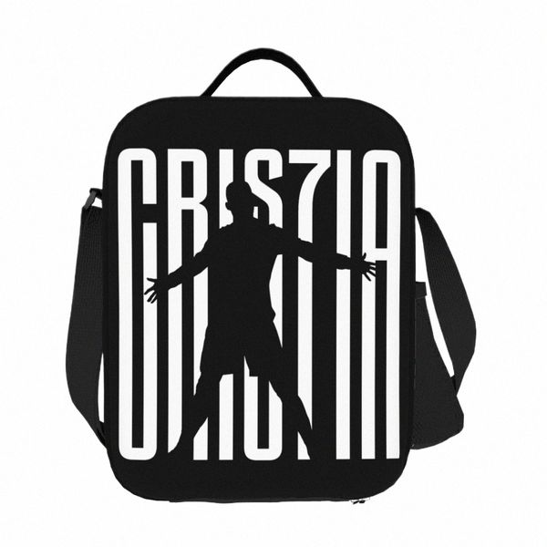 cr7 Футбольная сумка для обеда Tote Meal Bag Многоразовая изолированная портативная коробка для завтрака для женщин Мужская сумка для мальчиков и девочек L4eh #