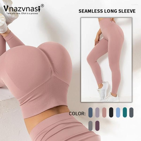 Pantaloni attivi Vnazvnasi Leggings senza cuciture per le donne Hip Lift Yoga Fitness Collant push up Abbigliamento sportivo Palestra Elasticità Abiti da allenamento