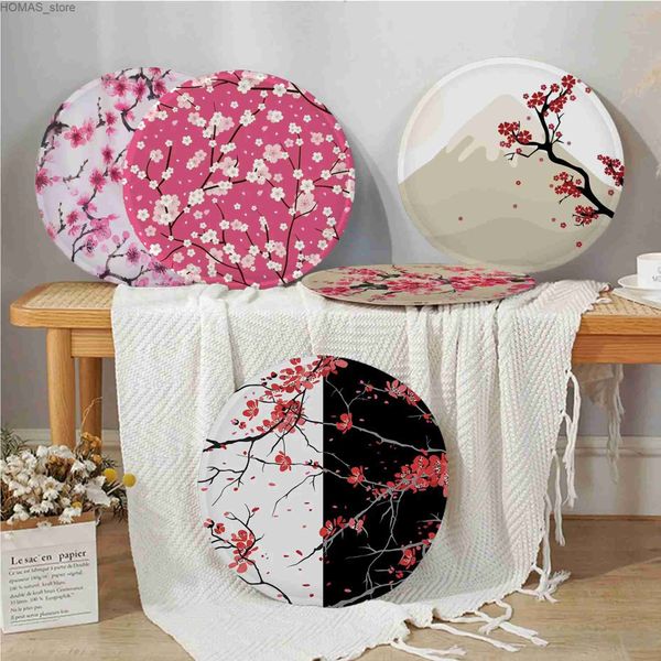 Подушка/декоративная подушка японская сакура коврик квадратный сидень