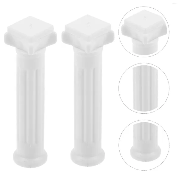 Bahçe Dekorasyonları 6 PCS Mini Roman Sütunu DIY Pillar Heykeli Sanat Süsleme Ev Dekorları