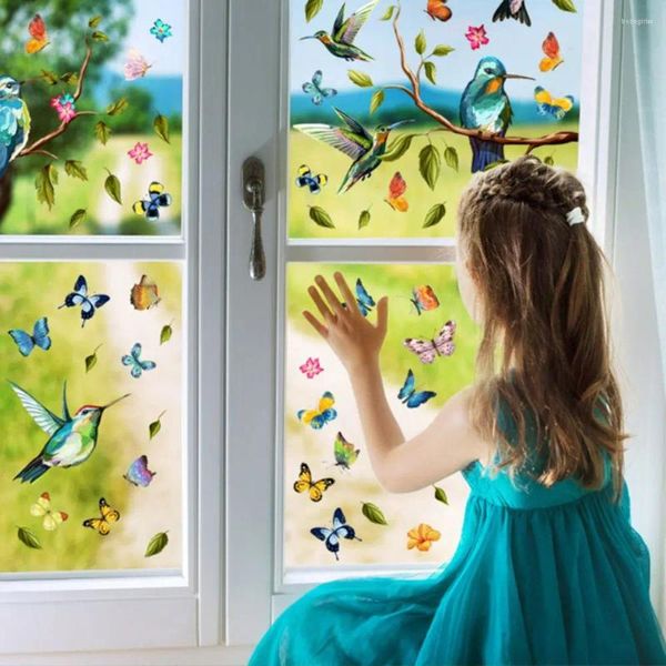 Adesivos de janela 2 pcs kawaii atraente decoração de decoração de parede auto-adesiva de alta qualidade