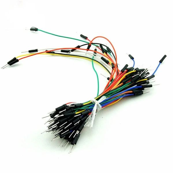 65 e 30 pçs/lote Jump Wire Cabo Macho Para Macho Jumper Fios Flexíveis para Arduino Breadboard DIY Starter Kit