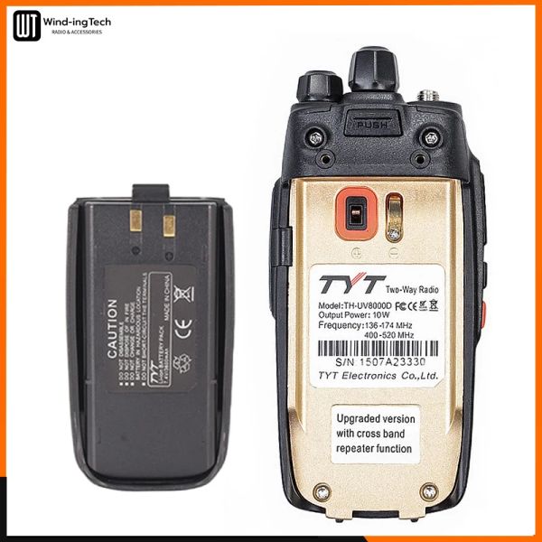 Tyt th-uv8000d Walkie Talkie 10W 3600mah Handheld Radio 10 km Dual Band 136-174/400-520MHz Amateur FM Ham Zwei-Wege-Radio UV-8000E