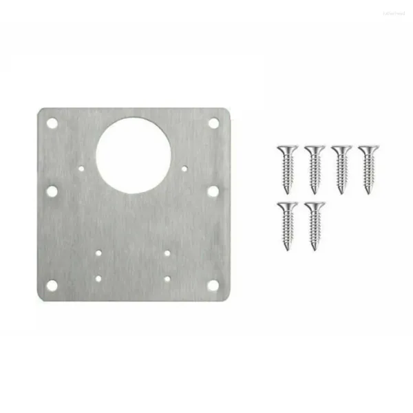 Conjunto de acessórios de banho 4/10pcs Placa de reparo de dobradiças Resistente à ferrugem Aço Melhoria da casa Móveis Armário Porta Dobradiças Ferramenta de montagem