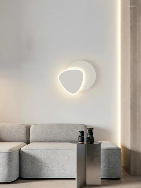 Lâmpada de parede quarto estudo cabeceira nórdico moderno e minimalista corredor sala estar sofá fundo luminária led