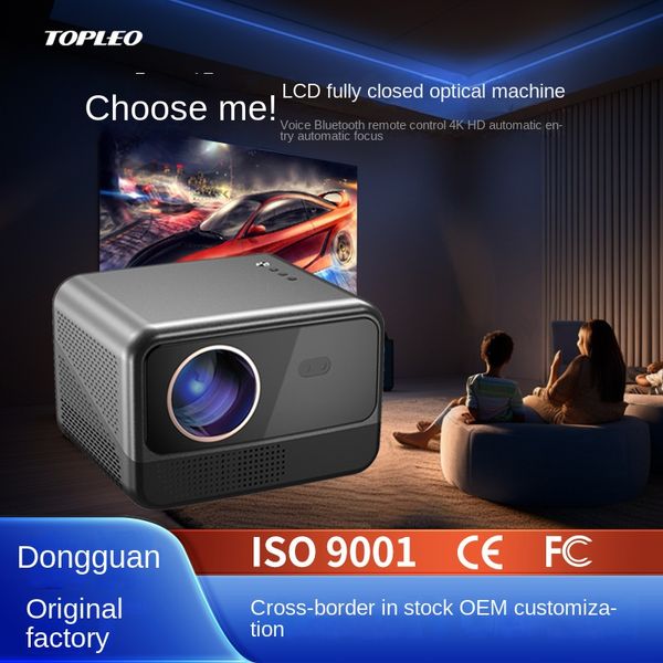 Полностью автоматический фокус-проектор Трансграничный проектор HD Домашний 1080plcd Закрытый оптический проектор 4K