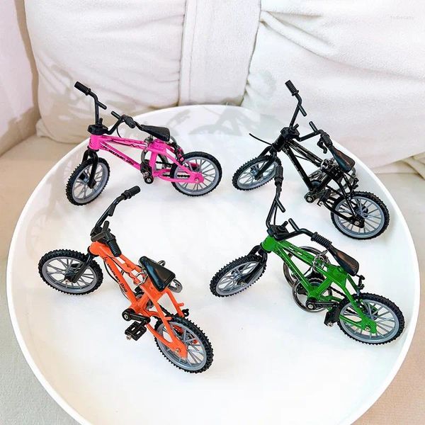 Chaveiros chaveiro modelo de bicicleta diecast metal dedo mountain bike saco pendente chaveiro brinquedo presente para crianças homens colle