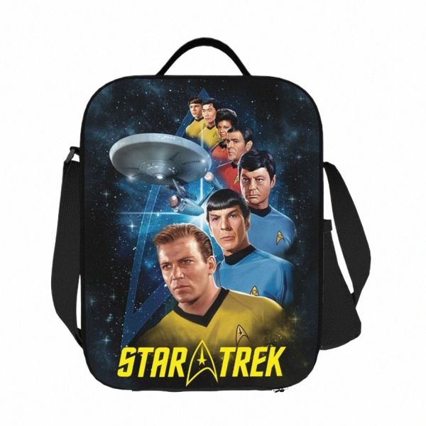 Star Trek Lunch Bag Tote Meal Bag Многоразовый Изолированный Портативный Ланч-бокс для Женщин Мужских Мальчиков Девочек Y8IT #