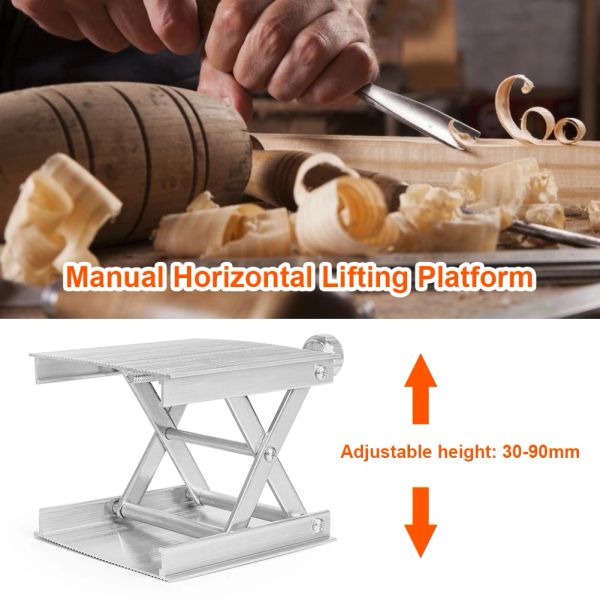 Einstellbare Höhe Router Lifter Plattform Labor Labor Experimentplatte Tischständer Rack Tragbares Labor -Jackhub -Tischhandbuch Ständer