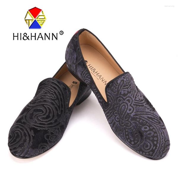 Sapatos casuais feitos à mão homens paisley impressão veludo com palmilha de couro genuíno e sola banquete baile de formatura mocassins masculinos apartamentos