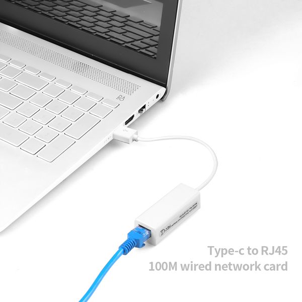 Kebbid USB 2.0 Ethernet USB an RJ45 LAN Kabel -Netzwerkkarte 10/100 Mbit/s Adapter für Windows7 PC Laptop LAN -Adapter RTL8152B Chip