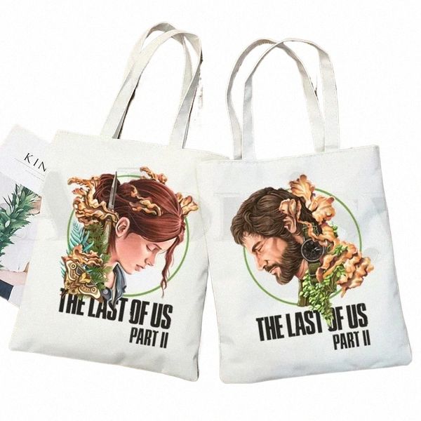 The Last Of Us Part II Harajuku Game Fi Сумки Сумки на плечо Повседневный магазин Сумочка для девочек Женская элегантная холщовая сумка E7vp #