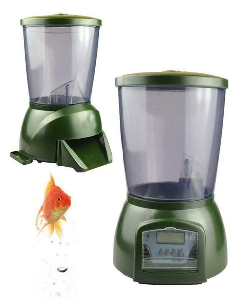 Le migliori offerte per 425L Automatic Pond Fish Feeder Digital Tank Pond Fish Food Feeder6434518