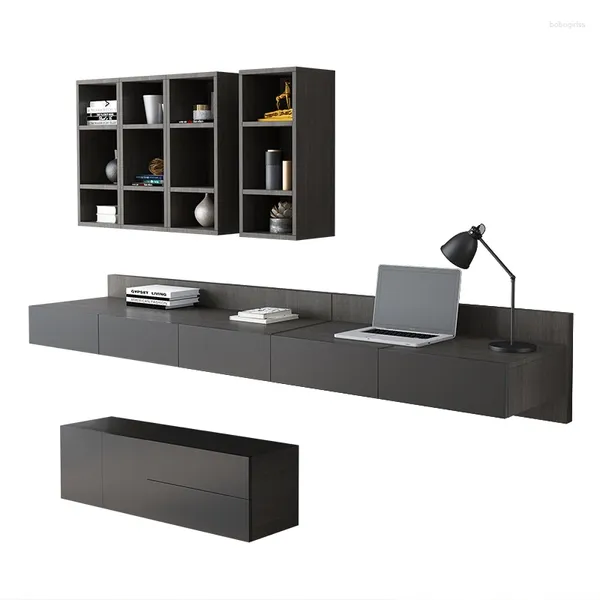 Piatti decorativi Home Office Scrivania Armadietto Pensile Mobili da studio Combinazione libera C03