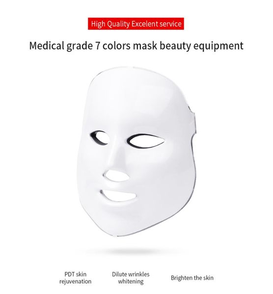 Máscara facial antipdt led para cuidados com a pele, terapia de luz, podinâmica, azul, verde, vermelho, dispositivos de terapia de luz 6948819