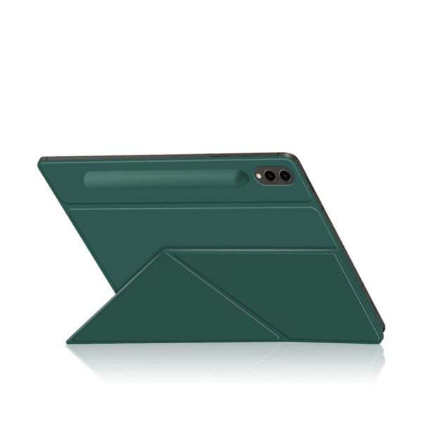 Magnetische Hülle für Samsung Galaxy Tab S7 S8 S9 Fe plus 12,4 Zoll Schutzhülle S7+ S8+ S9+ SM-X610 X616B PU Lederständer Cover