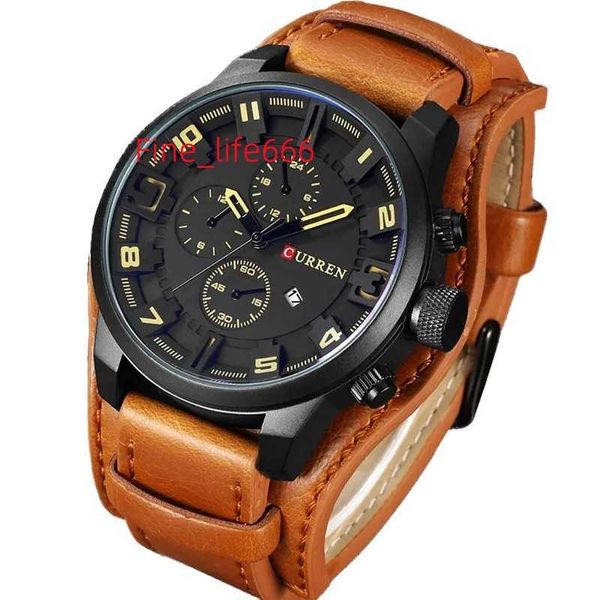 Curren Watch Men 8225 Luxury Quartz Erkekler Su Geçirmez Sıradan Spor İzle Bilek Saati Relogio Maskulino