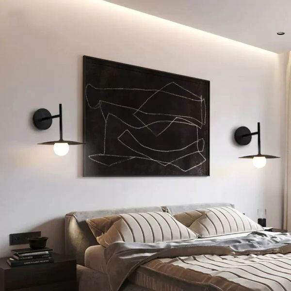 Нордическая спальня прикроватная лампа винтаж промышленный стиль крытый крытый шкаф с минималистским дизайном декор