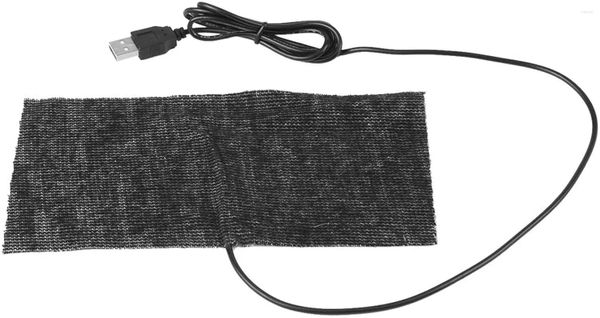 Teppiche USB-Sitzheizungsblatt Elektrische Pad Schwarz 5V Kohlefasermatte Handwärmer 20x10cm Maus Warme Decke US