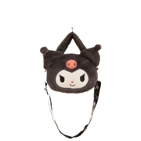 20x15cm novos brinquedos de pelúcia kawaii saco do mensageiro menina bolsa dos desenhos animados saco kuromi brinquedos de pelúcia crianças dos desenhos animados plushie saco macio atacado 236