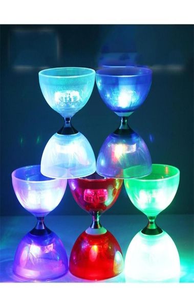 135 Cuscinetti professionali Diabolo YOYO Set di giocattoli Hight Speed Light Up Glow Giocattoli classici Cuscinetti Juggling String Bag Kongzhu Y20042603283855