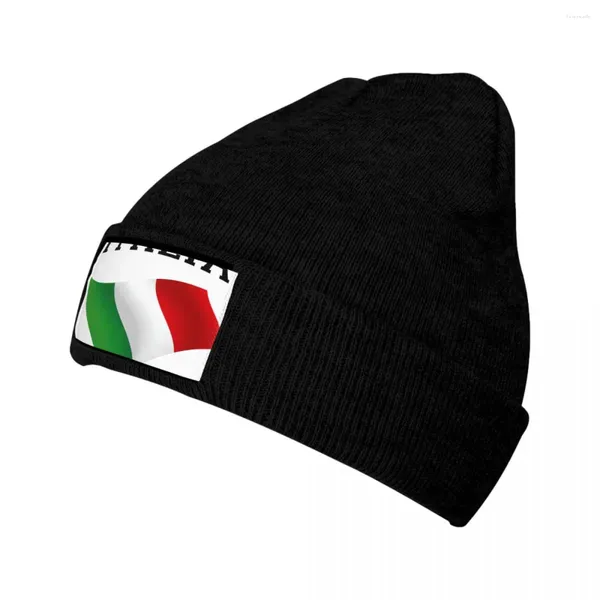 Baskenmütze, Wintermütze, italienische Flagge, Mütze, Mütze, gestrickt