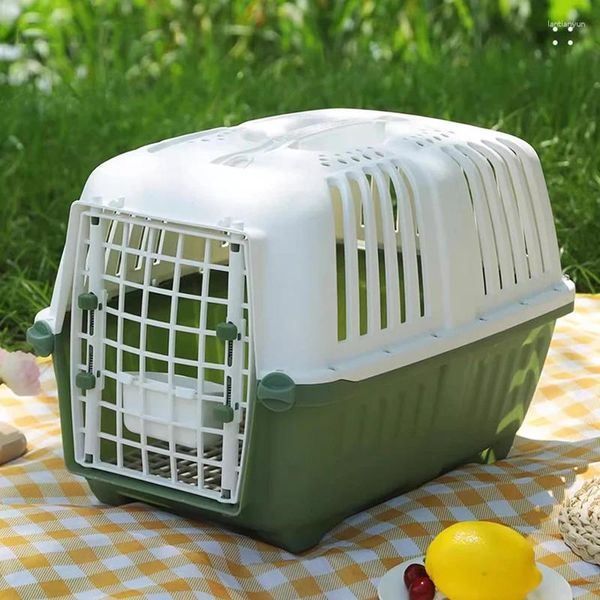 Trasportini per gatti Trasportino in plastica Impermeabile portatile per ragazze Ventilazione da viaggio Valigia per animali domestici Forniture Bolsa leggere