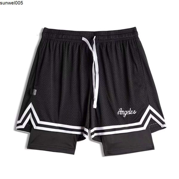 Designer-Shorts verkaufen sich gut.Amerikanische Basketball-Shorts, Sommer-Mesh-Material, schnell trocknend und Fake Two, lässig, vielseitig, trendig, mit Futter