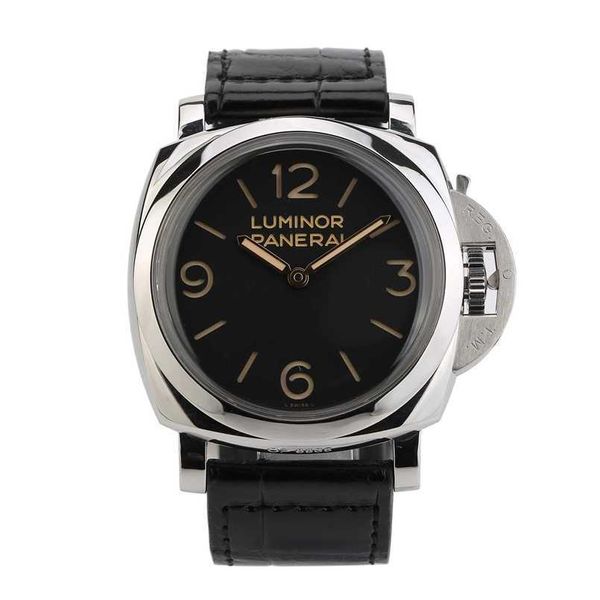 Relógios de luxo Paneraiss Luminor Watch Série de design italiano Precisão Manual de aço mecânico masculino Pam00372 Designer à prova d'água em aço inoxidável