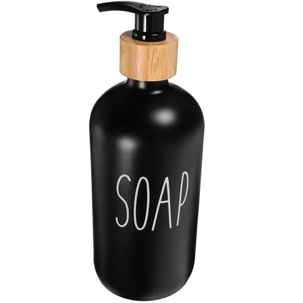 Disper al dispensatore di sapone liquido in bottiglia in bottiglia manuale di shampoo con mano ricaricabile in vetro della pompa