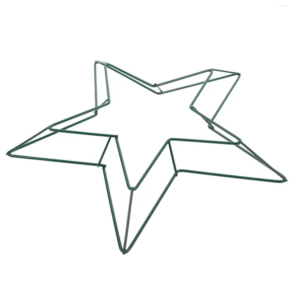 Fiori decorativi Pentagramma Ghirlanda Anelli a forma di cinque stelle Cornice pendente Decorazioni per finestre Negozio Ferro da appendere