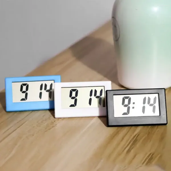 Tablo Saatleri DIY Office Gösterge Tablosu Ana Elektronik Saat Masaüstü Masa Zamanı Ekran LCD Dijital