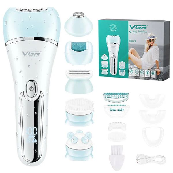 VGR Electric Women Epilator Kadın Tıraş Alın Bacak Vücut Epiloval Dudak Çene Depilatory Lady Bikini Düzeltici Saç Çıkarma 240418