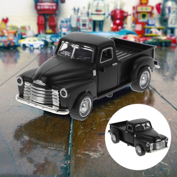 Dekorative Figuren Legierung Auto Modell Vintage LKW Büro Schreibtisch Zubehör Stilvolle Dekoration Modelle AlloyCar Ornament Pickup Desktop für