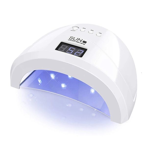 Lampada UV da 48 W Lampada per unghie a LED Lampada per unghie per tutte le lampade per unghie lucidate semipermanenti con gel UV con 4 timer Smart Sensor Strumenti per manicure 240318